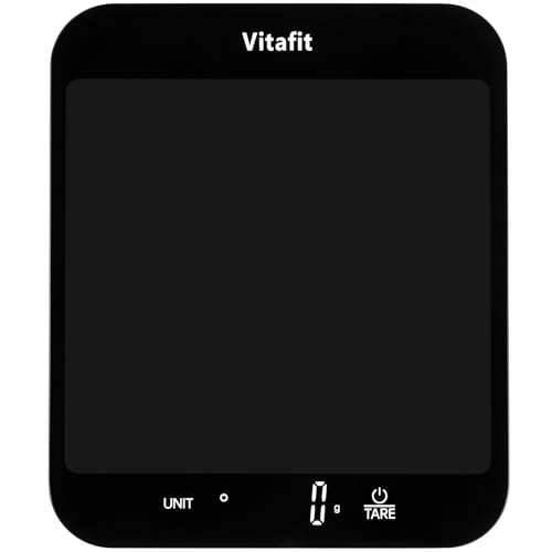 Vitafit 15kg Bilancia da Cucina Digitale, Bilancia Alimentare Elettronica Multifunzione in Grammi e Once, Graduazione...