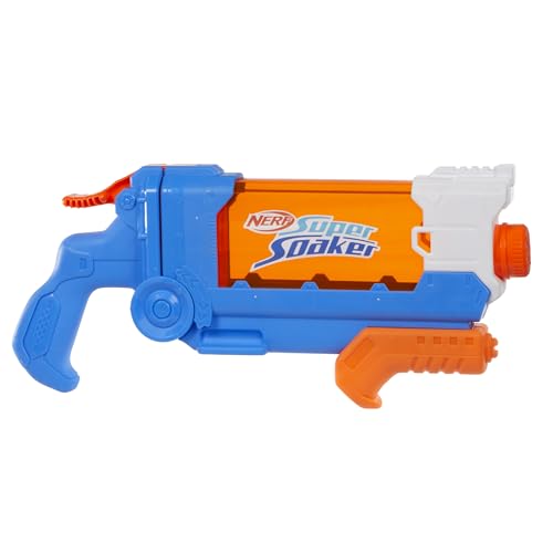 Nerf Super Soaker Flip Fill, soaker con 4 stili di spruzzo, riempimento rapido, serbatoio da 887 mm, giochi d'acqua