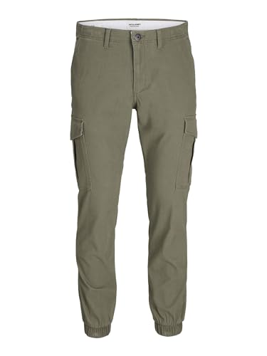 JACK & JONES Jpstmarco Jjjoe Cuffed Cargo Pantaloni, Oliva impolverato, 34W x 32L Uomo