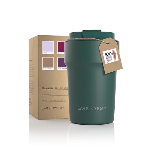 LARS NYSØM Tazza Termica per caffè Thermo Coffee Mug-to-Go 380ml | Tazza da Viaggio Senza BPA 0,38 Litri con...