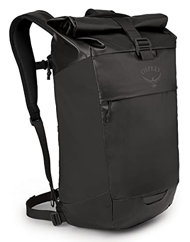 Osprey Transporter Roll Top Zaino per Uso Quotidiano e Brevi Spostamenti, Unisex, Black, O/S