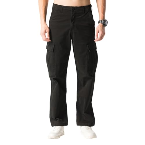 TONY BACKER Pantaloni Cargo Larghi Uomo con 6 Tasche Comfort Praticità e Stile Casual (IT, Numero, 30, Regular,...