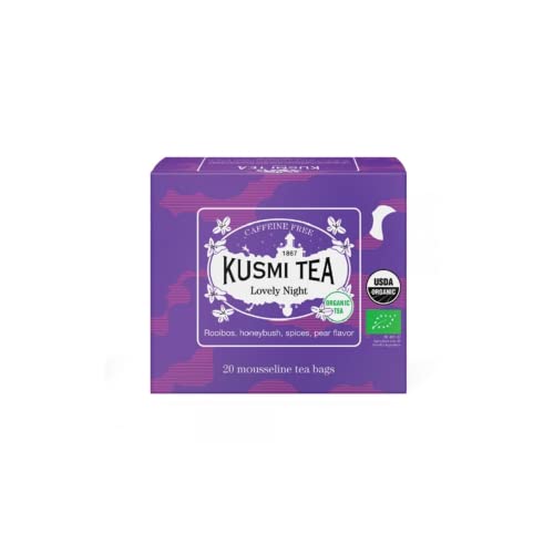 Kusm | Tisana BIO della Sera con Rooibos, Honeybush, Spezie ed Aroma di Pera - 20 Bustine di Tè (40 Gr) | Infuso...