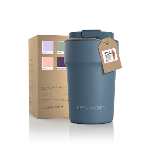 LARS NYSØM Tazza Termica per caffè Thermo Coffee Mug-to-Go 380ml | Tazza da Viaggio Senza BPA 0,38 Litri con...