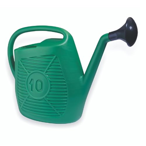 Ecoplast | Annaffiatoio 10 Litri, Annaffiatoio da Giardino in Plastica, Verde, 47,5X19X36 , Made in Italy