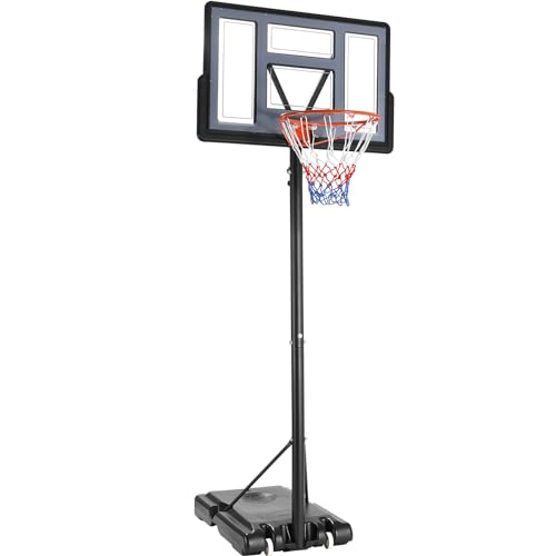 LIFERUN Canestro Basket Esterno Interno Camera Portatile regolabile da 135 a 305 cm, adatto per adulti, ragazzi,...