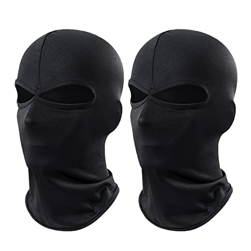 MIVAIUN 2 Pezzi Maschera di Passamontagna, Passamontagna con 2 Fori, Balaclavas per Uomo Donna, Protettore UV, Leggero,...