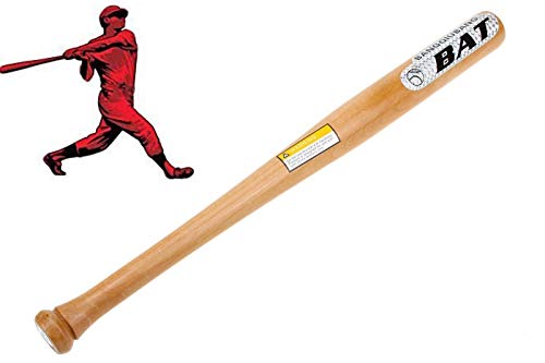 CLICLED Mazza da Baseball Softball Legno da 72cm 29' Sport Allenamento Adulti Bambini