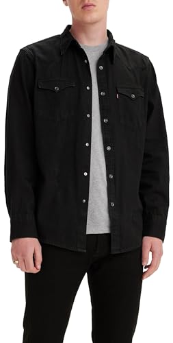 Levi's Barstow Western Standard, Uomo, Marble Black Denim Rinse, XL