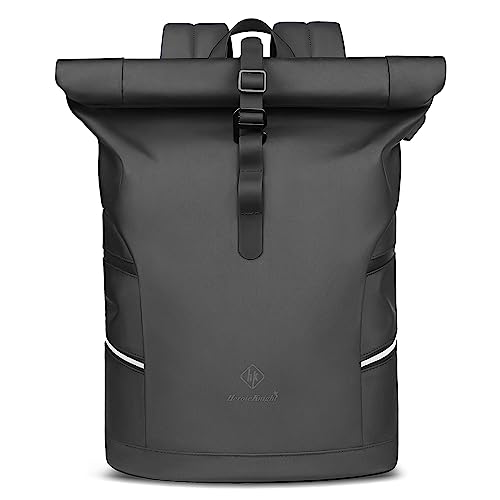 HEROIC KNIGHT Zaino Roll Top Impermeabile Porta PC Grande Casual con Porta USB Università Viaggio ed Espandibile...