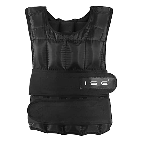 ISE - Gilet zavorrato, da Adulto, Unisex, Taglia Unica, Colore: Nero, Codice dell’Articolo: SY3002-2