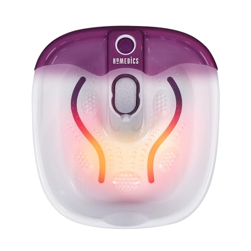 HoMedics Bubble Mate Foot Spa Idromassaggiatore Plantare, Pediluvio Massaggiatore Piedi Elettrico, con Pietra Pomice...