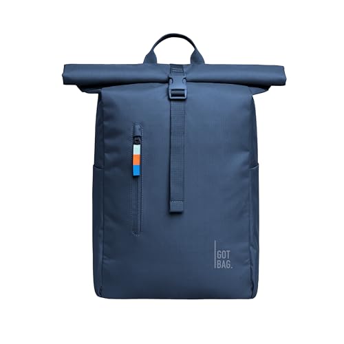 GOT BAG Zaino Rolltop Easy in Ocean Impact Plastic | Zaino porta pc impermeabile con borsa per laptop 16' rimovibile |...