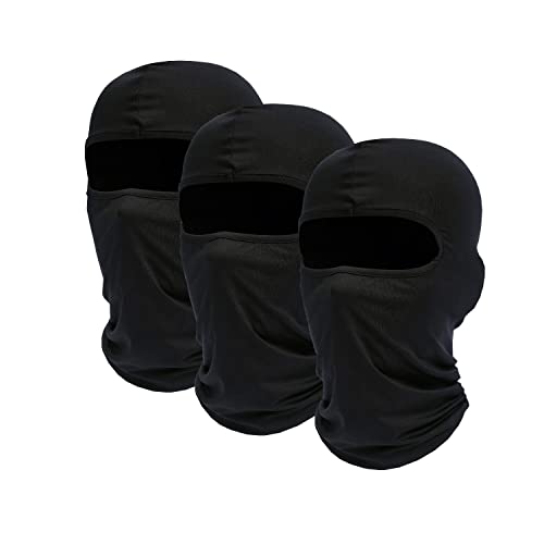 NITAIUN 3 Pezzi Passamontagna Sci Balaclava Moto Maschera Morbido e Traspirante Unisex Sottile Tessuto Elastico...