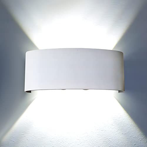 MAKA Applique da Esterno Interno Led da Parete 24W Lampade da Muro Plafoniera Moderna Luci Up Down 2400 Lumen Ip65...