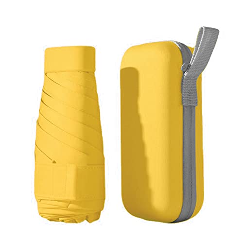 Jodsen Mini Ombrello da Tasca,6 Stecche Mini Ombrello Pieghevoli Antivento Portatile Ombrello da Viaggio Pioggia e Sole...