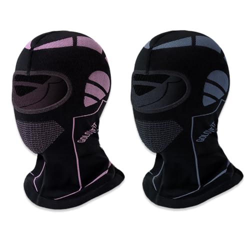 JSTHHTT 2 Pezzi Passamontagna, Sottocasco Moto, Maschera da Sci, Traspirante Balaclava, per Ciclismo ed attività...