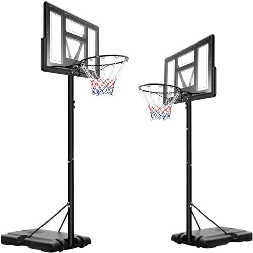 Canestro Basket, Altezza Regolabile 230cm-305cm, Canestro da Basket e Supporto, Canestro da Basket per Interni ed...
