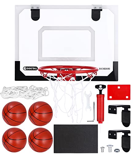 Mini Canestro Professionale da Basket Kit, per Camera Interno Bambini Adulti Pro Mini Hoop Agganciabile, Giocattoli...