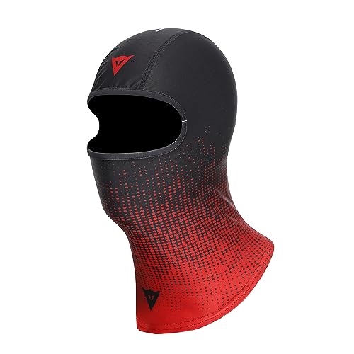 Dainese - Balaclava, Sottocasco Moto, Traspirante, Asciugatura Rapida, Unisex, Rosso/Nero, N