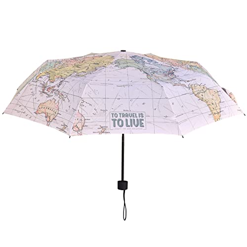 Legami Umb0003, Ombrello Pieghevole Ø 100 Cm In Poliestere Struttura Acciaio Nero Impugnatura Pl Unisex Adulto, TRAVEL,...