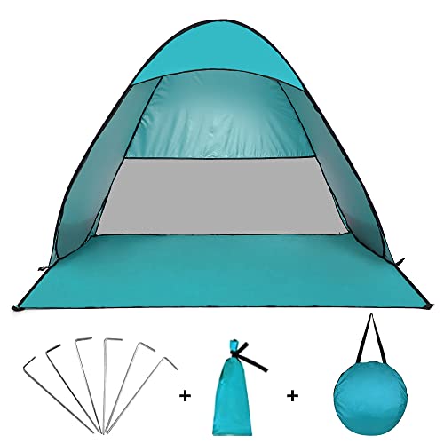 Teenza Tenda da spiaggia Pop-Up per esterni, tenda da spiaggia, portatile, impermeabile, facile da installare, adatta...