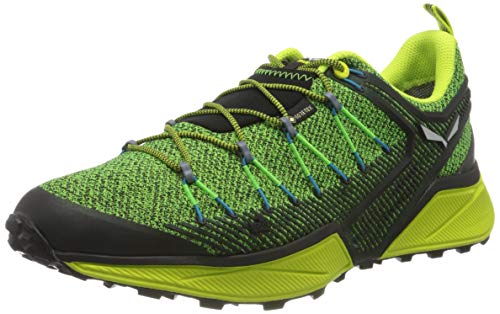 SALEWA Ms Dropline Gore-tex, Scarpe da Trail Running Uomo, Black Out/Blue Danube, 44.5 EU