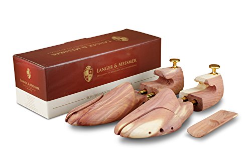 Langer & Messmer Tendiscarpe in legno di cedro (per uomo e donna) calzante in legno di cedro incluso, misure 34-50,...