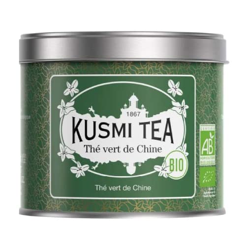 Kusmi Tea - Tè verde cinese biologico - 100% naturale e biologico Lattina 100 g - Circa 40 tazze