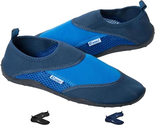 Cressi Coral, Scarpe Da Mare Spiaggia Barca E Sport Acquatici Uomo, Blu Azzurro, 38 EU