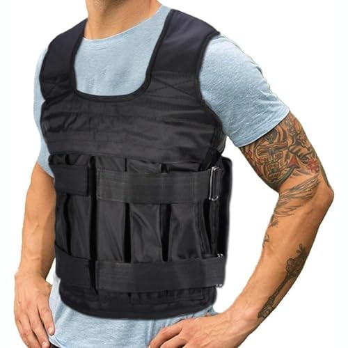 DEWIN Giubbotto Zavorrato, Gilet Zavorrato 12 kg Weighted Vest Giacca Zavorrata Gilet con Pesi Gilet Ponderato...