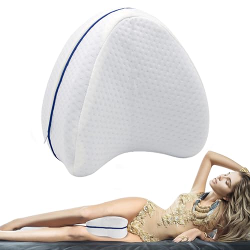 ROXANEPIG Cuscino per Gambe e Ginocchia per Dormire, Cuscino in Memory Foam, Ergonomico, Ortopedido per Alleviare Dolori...