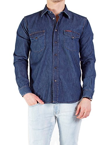 Carrera Jeans - Camicia in Cotone, Blu Medio (L)