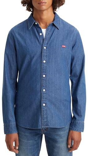 Levi's Long-Sleeve Battery Housemark Slim, Uomo, Lyon Battery Hm, L