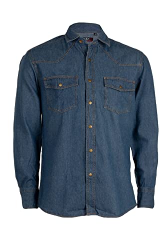 Sky T-Shirt Camicia Jeans Uomo Stone Wash