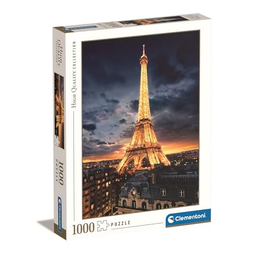 Clementoni - 39514 Puzzle Tour Eiffel 1000 Pezzi Puzzle Adulto