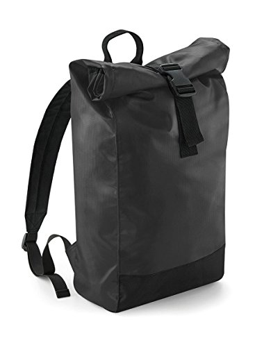 Zaino impermeabile con chiusura a rullo., Unisex - Adulto, BG815, Nero, 26 x 43 x 13 cm