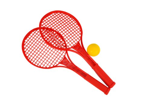 Simba 107401064 - Set da tennis con pallina morbida, assortimento di 3 colori