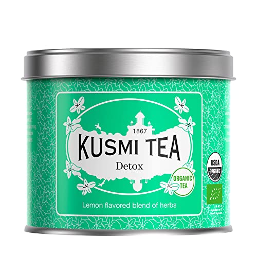 Kusmi Tea - Detox Bio - Tè verde biologico Disintossicazione, tè matè e miscele di erbe aromatizzate al limone -...