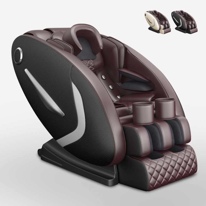 Produce Shop Poltrona massaggiante professionale elettrica reclinabile 3D Zero Gravity Anisha - Nero