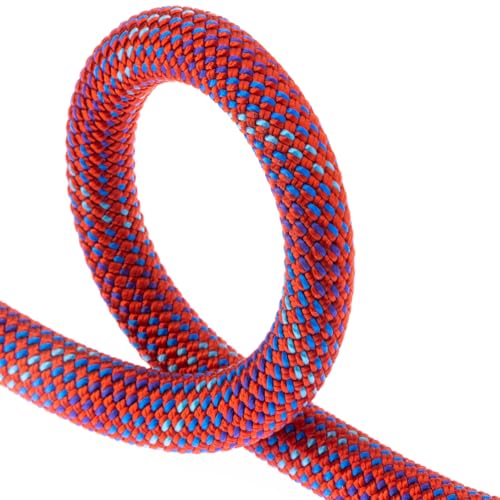 Fixe Cuerda Escalada, Corda dinamica Singola FOIXARDA Gioventù Unisex, Rosso, diámetro 9,8mm, 30 metros