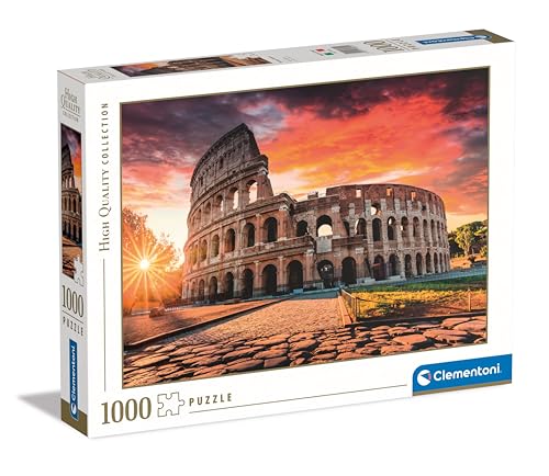 Clementoni Collection-Roman Sunset-1000 Pezzi, Puzzle Roma, Orizzontale, Divertimento Per Adulti, Made In Italy,...