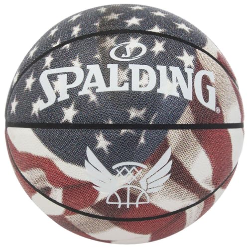 Spalding Unisex - Adulti Trend Stars & Stripes Sz7 Ball, 7