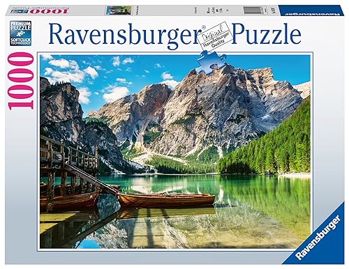 Ravensburger - Puzzle Lago di Braies, 1000 Pezzi, Puzzle Paesaggi per Adulti e Ragazzi, Idea Regalo per Lei o Lui, 70x50...